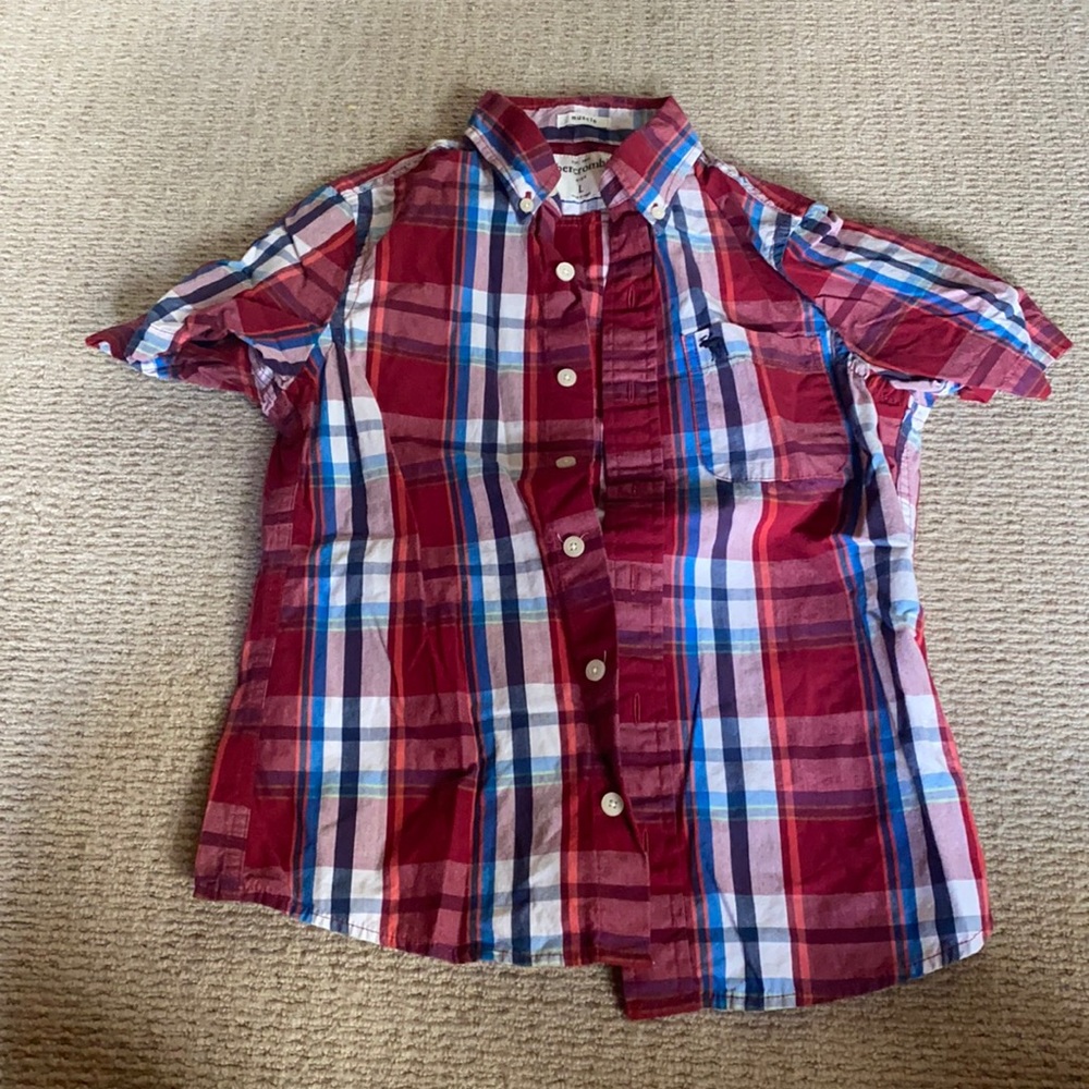 Abercrombie - Boys Short Sleeve Button Up